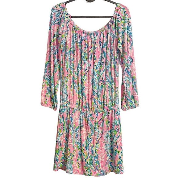 Lilly Pulitzer Lana Skort Romper in Unicorn Of The Sea - Picture 5 of 10